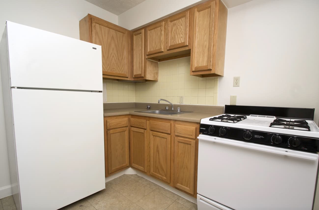 Kitchen at Long View Apartments